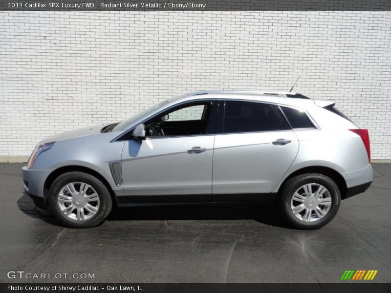 Radiant Silver Metallic / Ebony/Ebony 2013 Cadillac SRX Luxury FWD
