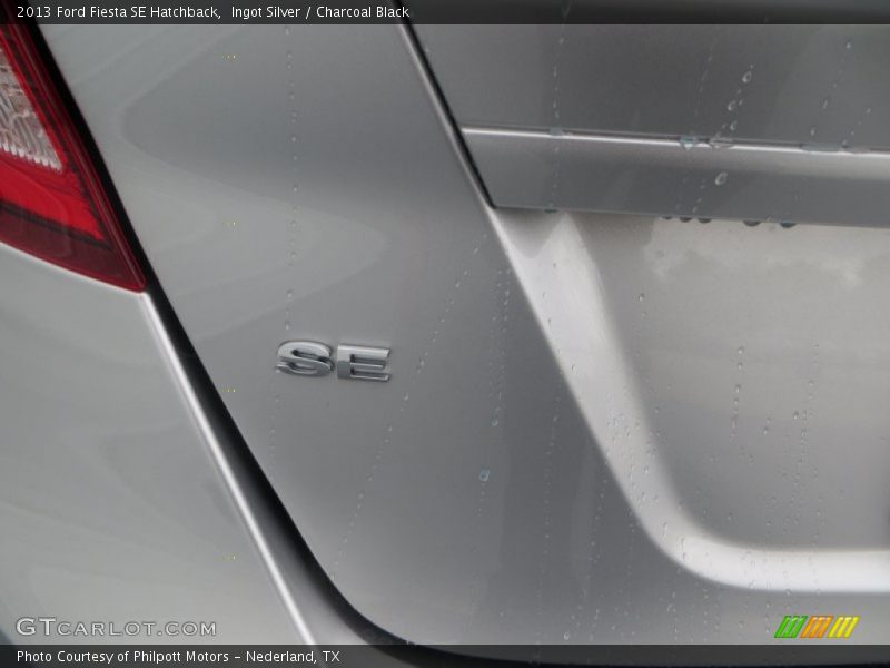 Ingot Silver / Charcoal Black 2013 Ford Fiesta SE Hatchback