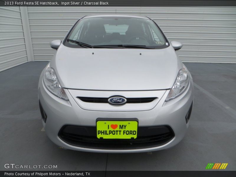 Ingot Silver / Charcoal Black 2013 Ford Fiesta SE Hatchback