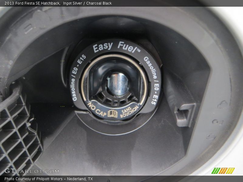 Ingot Silver / Charcoal Black 2013 Ford Fiesta SE Hatchback