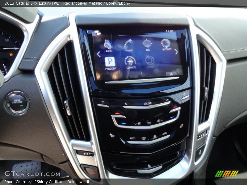 Radiant Silver Metallic / Ebony/Ebony 2013 Cadillac SRX Luxury FWD