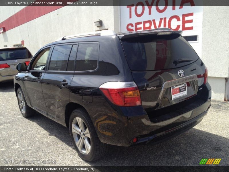 Black / Sand Beige 2009 Toyota Highlander Sport 4WD