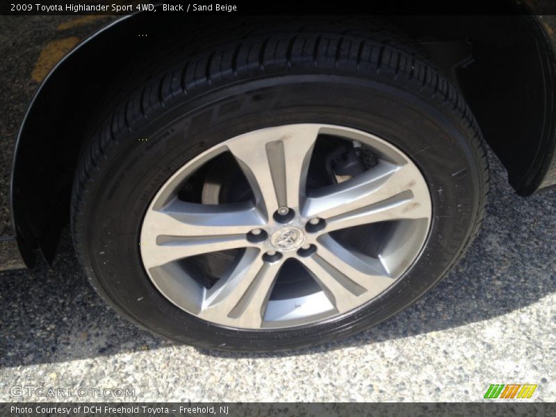 Black / Sand Beige 2009 Toyota Highlander Sport 4WD