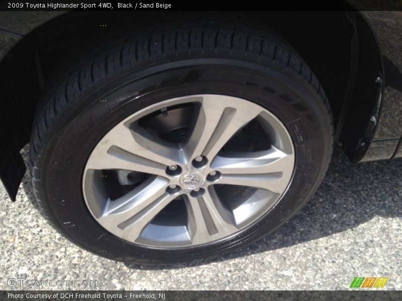 Black / Sand Beige 2009 Toyota Highlander Sport 4WD