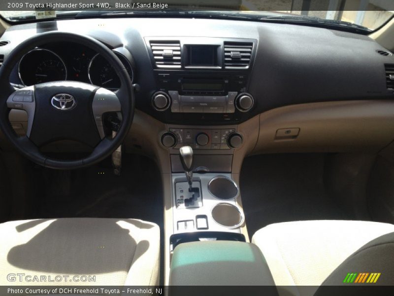 Black / Sand Beige 2009 Toyota Highlander Sport 4WD
