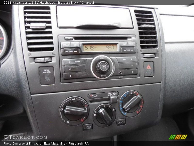 Espresso Black / Charcoal 2011 Nissan Versa 1.8 S Hatchback