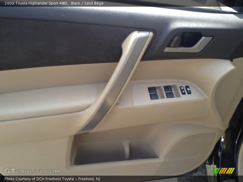 Black / Sand Beige 2009 Toyota Highlander Sport 4WD