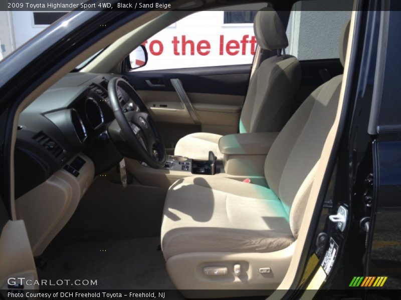 Black / Sand Beige 2009 Toyota Highlander Sport 4WD
