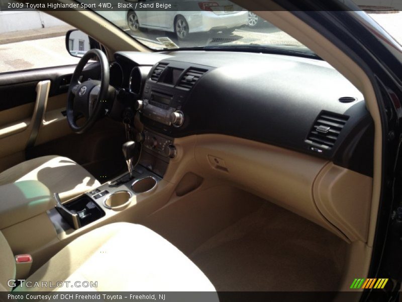 Black / Sand Beige 2009 Toyota Highlander Sport 4WD