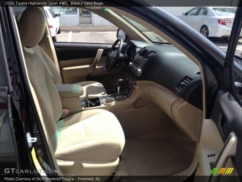 Black / Sand Beige 2009 Toyota Highlander Sport 4WD