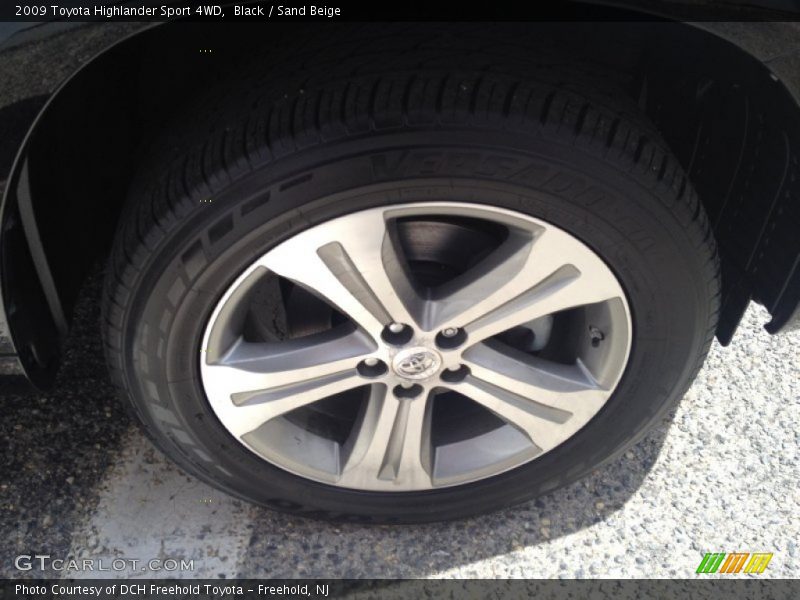 Black / Sand Beige 2009 Toyota Highlander Sport 4WD