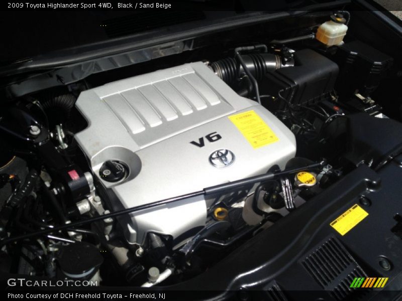 Black / Sand Beige 2009 Toyota Highlander Sport 4WD