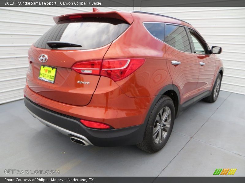 Canyon Copper / Beige 2013 Hyundai Santa Fe Sport