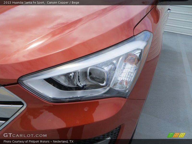 Canyon Copper / Beige 2013 Hyundai Santa Fe Sport