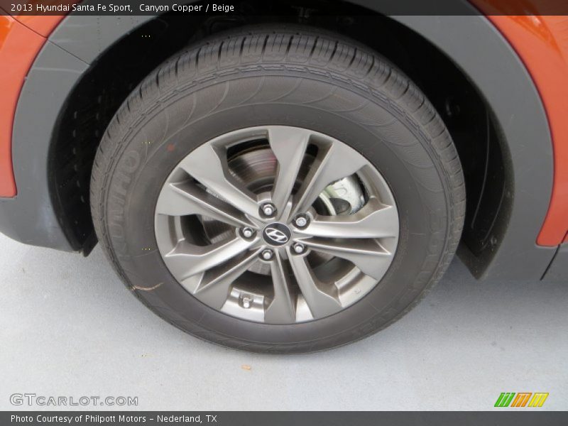 Canyon Copper / Beige 2013 Hyundai Santa Fe Sport