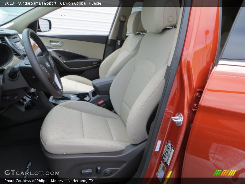 Canyon Copper / Beige 2013 Hyundai Santa Fe Sport