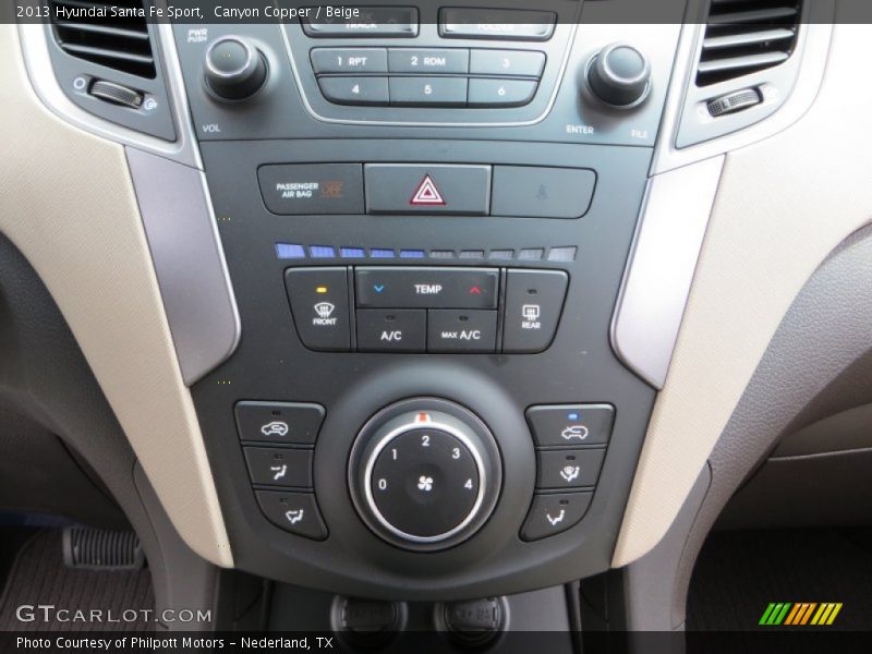 Canyon Copper / Beige 2013 Hyundai Santa Fe Sport