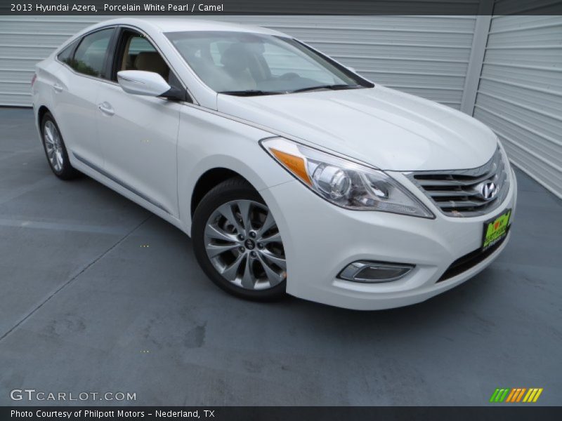 Porcelain White Pearl / Camel 2013 Hyundai Azera