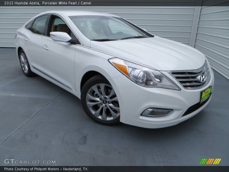 Porcelain White Pearl / Camel 2013 Hyundai Azera