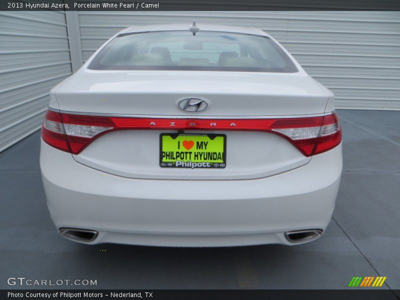 Porcelain White Pearl / Camel 2013 Hyundai Azera