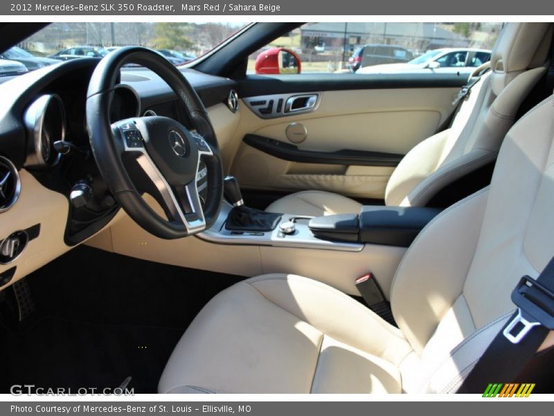 Mars Red / Sahara Beige 2012 Mercedes-Benz SLK 350 Roadster