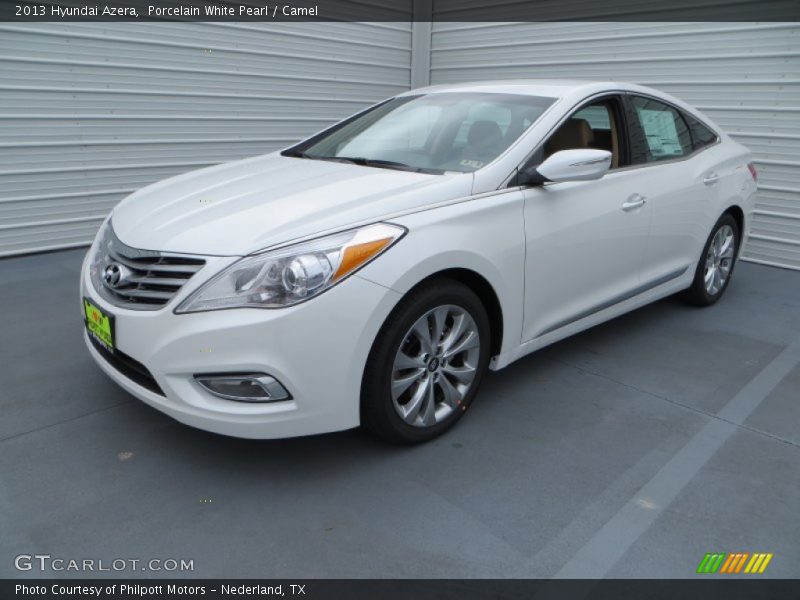 Porcelain White Pearl / Camel 2013 Hyundai Azera