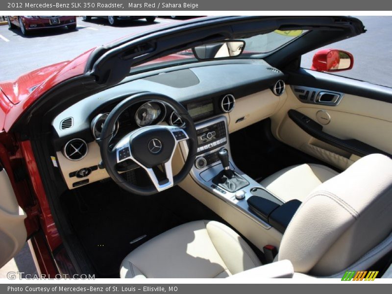 Mars Red / Sahara Beige 2012 Mercedes-Benz SLK 350 Roadster