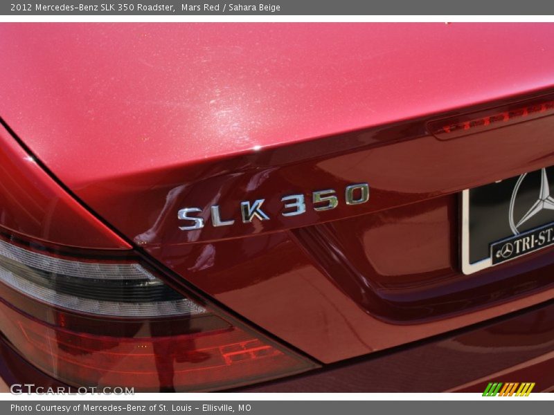 Mars Red / Sahara Beige 2012 Mercedes-Benz SLK 350 Roadster