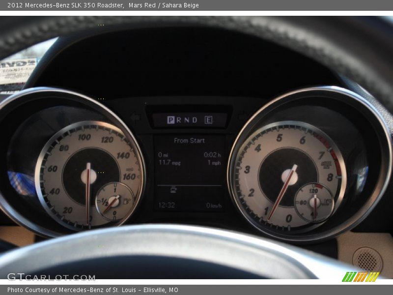 Mars Red / Sahara Beige 2012 Mercedes-Benz SLK 350 Roadster
