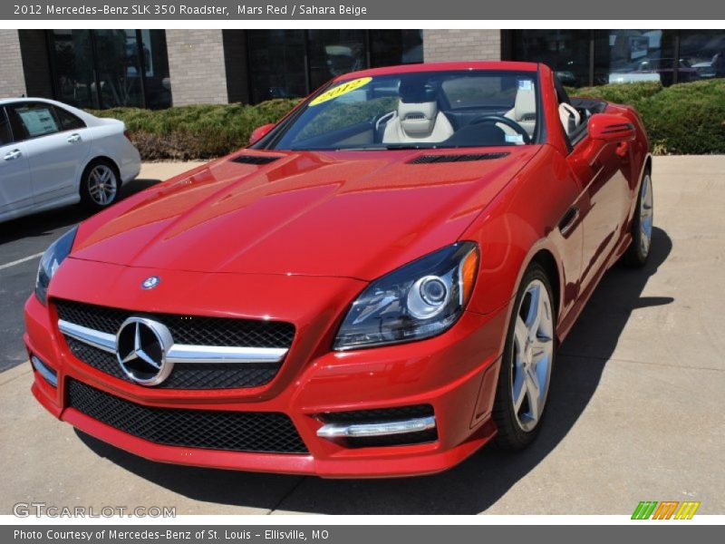 Mars Red / Sahara Beige 2012 Mercedes-Benz SLK 350 Roadster