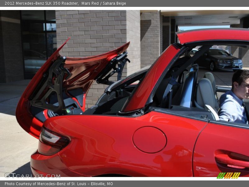Mars Red / Sahara Beige 2012 Mercedes-Benz SLK 350 Roadster