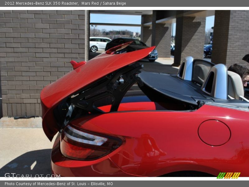 Mars Red / Sahara Beige 2012 Mercedes-Benz SLK 350 Roadster