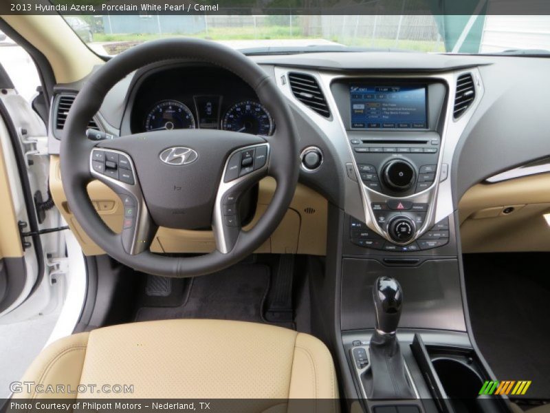Porcelain White Pearl / Camel 2013 Hyundai Azera