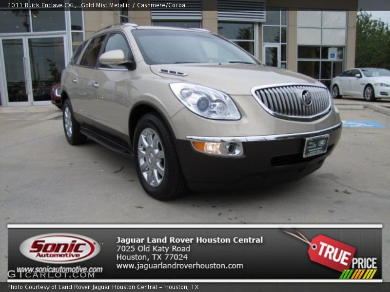 Gold Mist Metallic / Cashmere/Cocoa 2011 Buick Enclave CXL