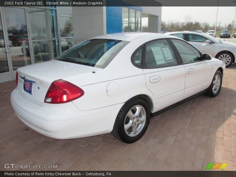 Vibrant White / Medium Graphite 2002 Ford Taurus SES