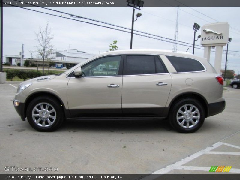 Gold Mist Metallic / Cashmere/Cocoa 2011 Buick Enclave CXL