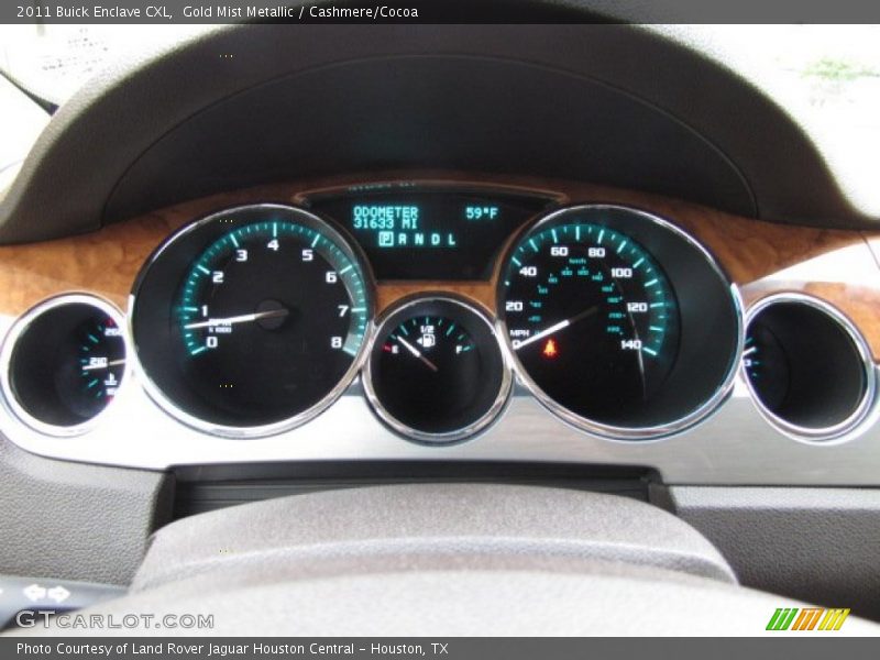 Gold Mist Metallic / Cashmere/Cocoa 2011 Buick Enclave CXL