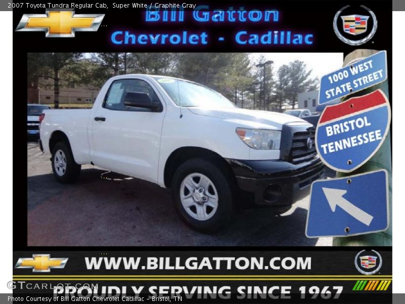 Super White / Graphite Gray 2007 Toyota Tundra Regular Cab