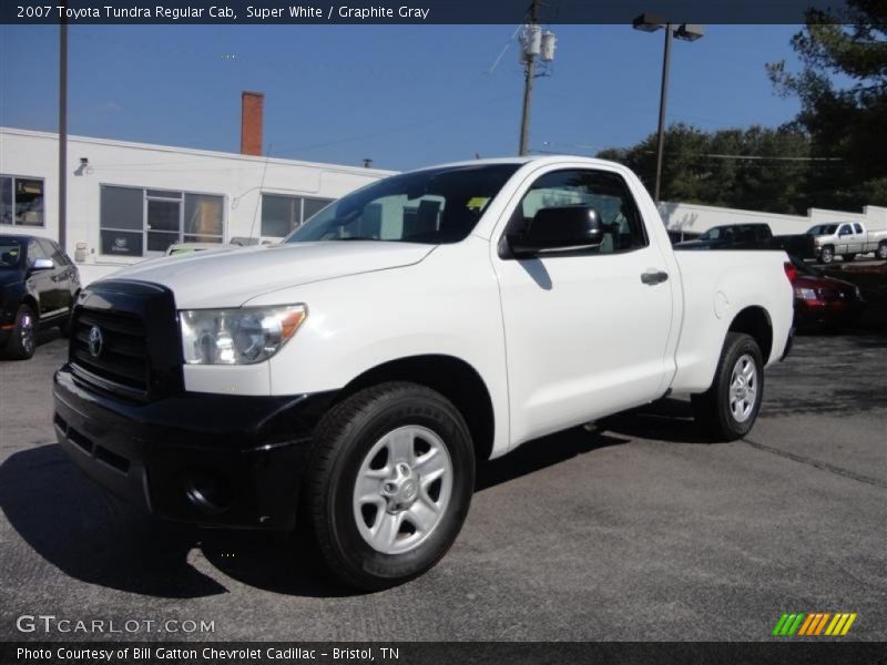 Super White / Graphite Gray 2007 Toyota Tundra Regular Cab