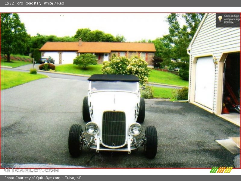 White / Red 1932 Ford Roadster