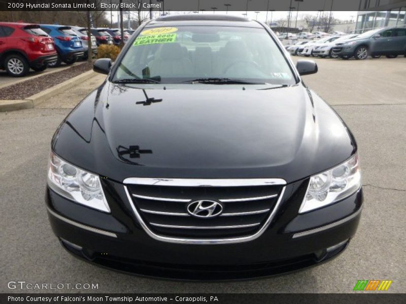 Ebony Black / Camel 2009 Hyundai Sonata Limited
