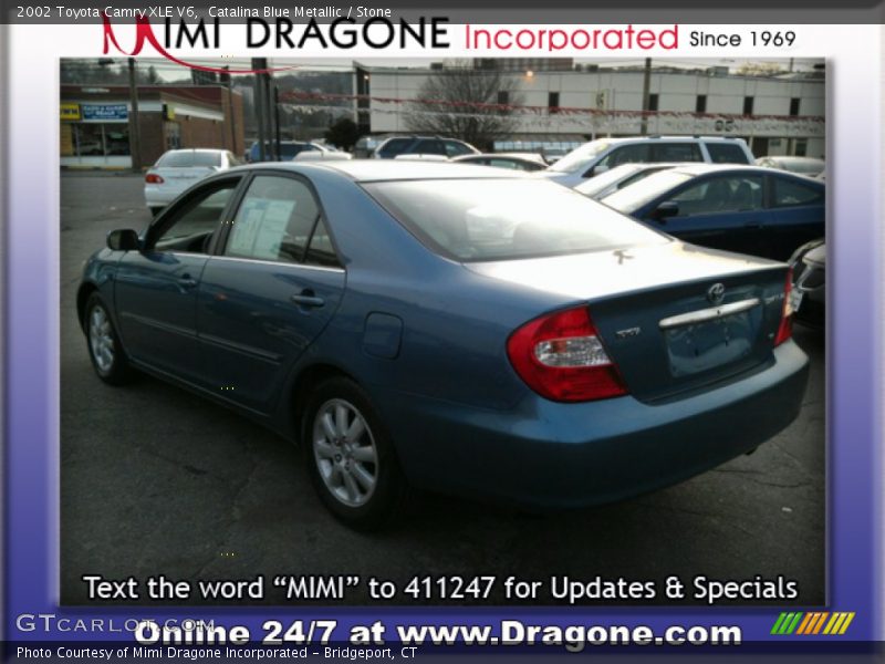 Catalina Blue Metallic / Stone 2002 Toyota Camry XLE V6