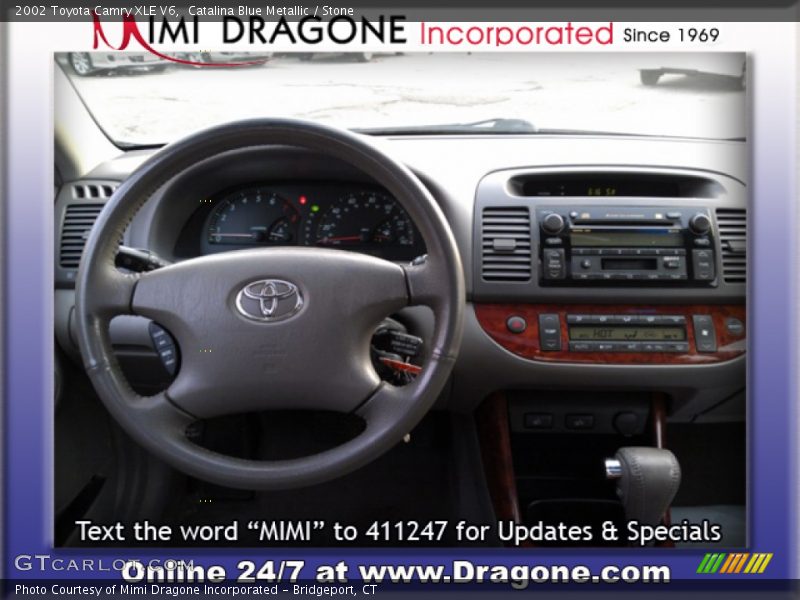 Catalina Blue Metallic / Stone 2002 Toyota Camry XLE V6