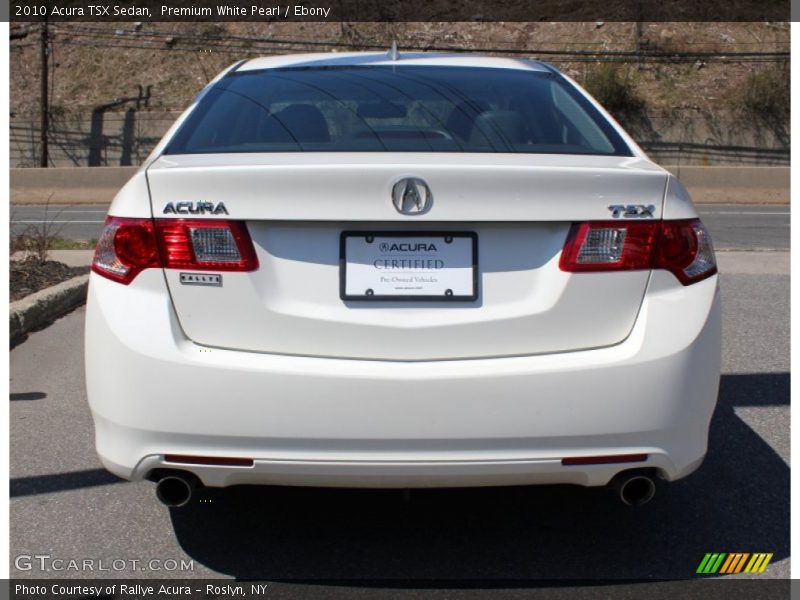 Premium White Pearl / Ebony 2010 Acura TSX Sedan