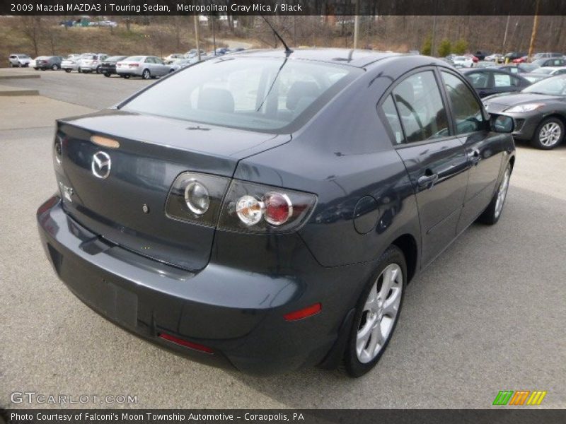 Metropolitan Gray Mica / Black 2009 Mazda MAZDA3 i Touring Sedan