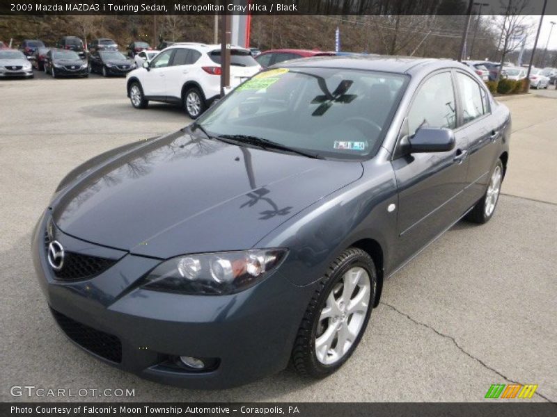 Metropolitan Gray Mica / Black 2009 Mazda MAZDA3 i Touring Sedan