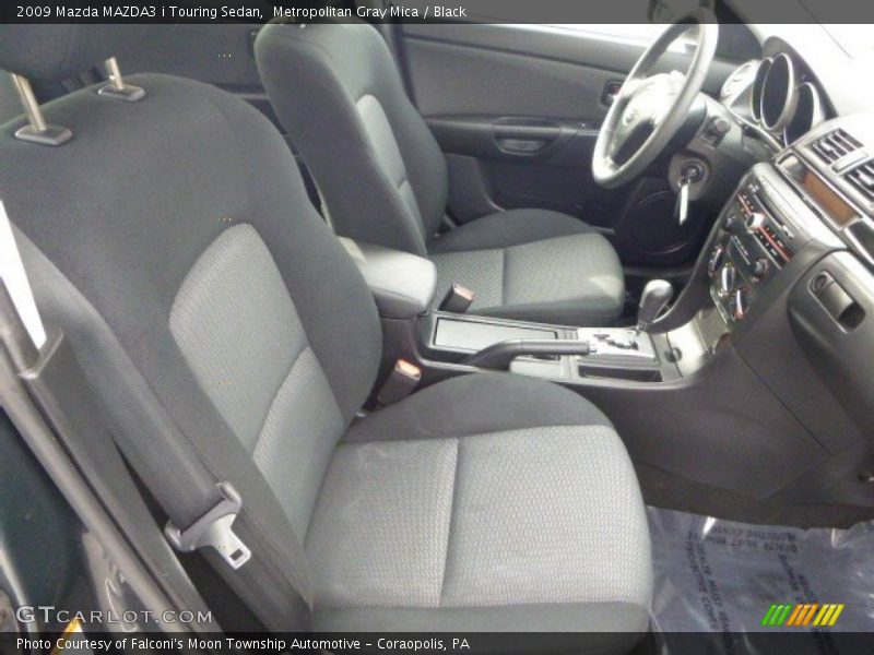 Metropolitan Gray Mica / Black 2009 Mazda MAZDA3 i Touring Sedan