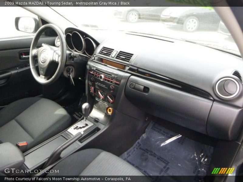 Metropolitan Gray Mica / Black 2009 Mazda MAZDA3 i Touring Sedan