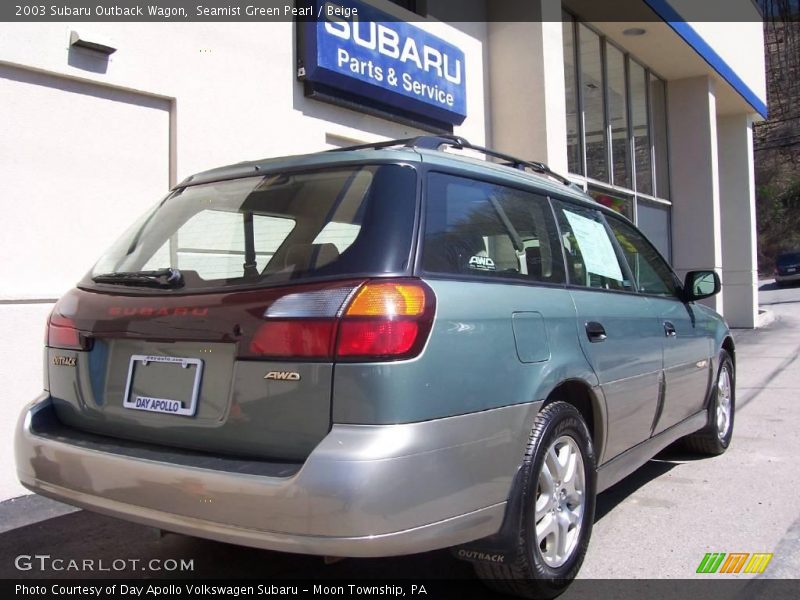 Seamist Green Pearl / Beige 2003 Subaru Outback Wagon