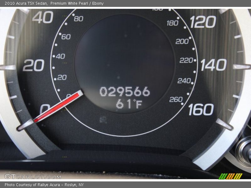 Premium White Pearl / Ebony 2010 Acura TSX Sedan
